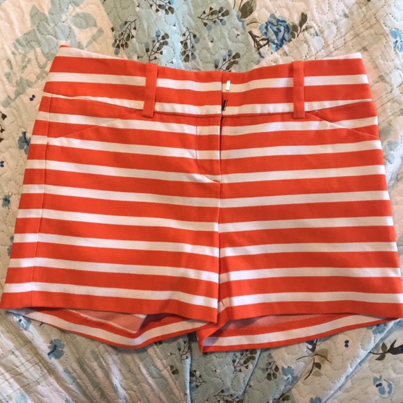 Ann Taylor Pants - Ann Taylor Orange Striped Shorts Ann Taylor Pants - Ann Taylor Orange Striped Shorts